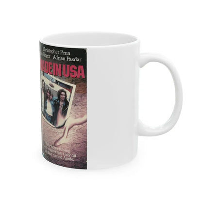 MADE IN THE USA CHRISTOPHER PENN LORI SINGER ADRIAN PASDAR (VHS COVER) - White Coffee Mug - Go Mug Yourself