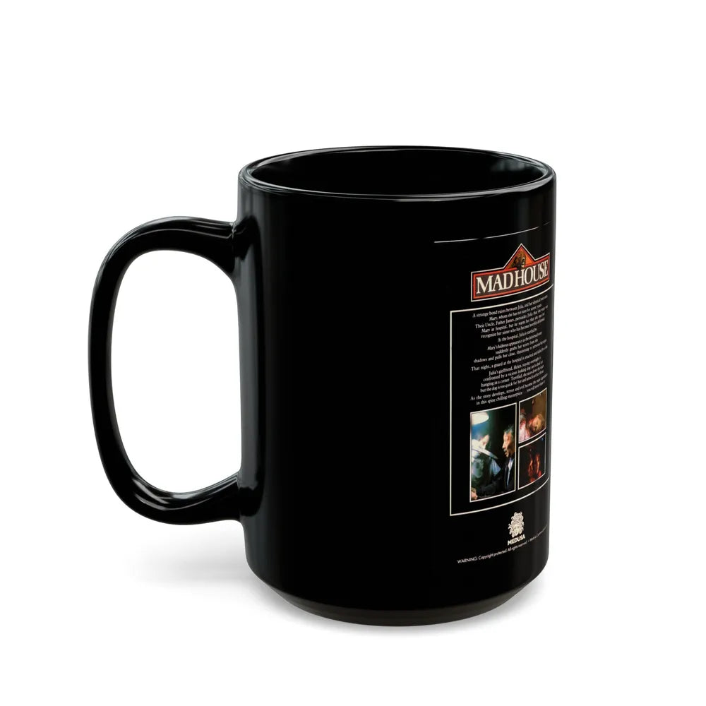 MADHOUSE (VHS COVER) - Black Coffee Mug-Go Mug Yourself