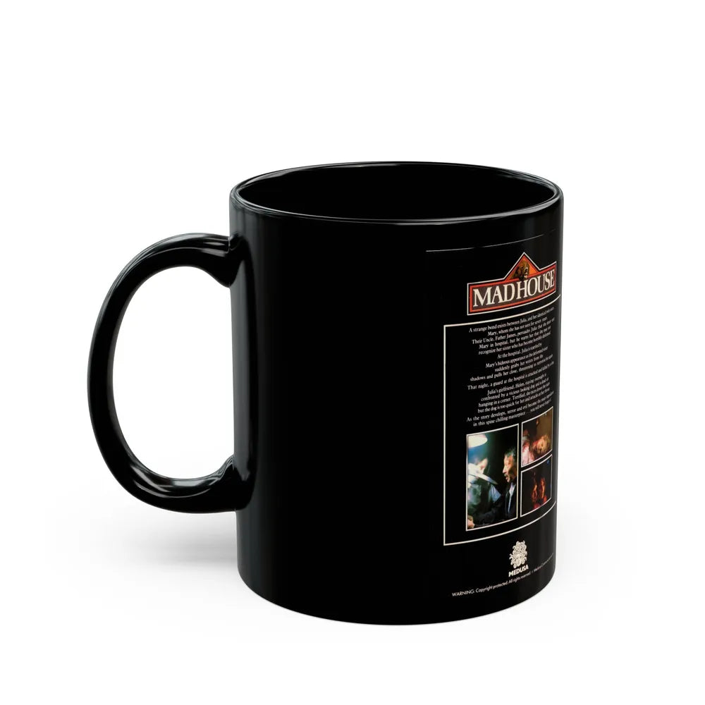 MADHOUSE (VHS COVER) - Black Coffee Mug-Go Mug Yourself