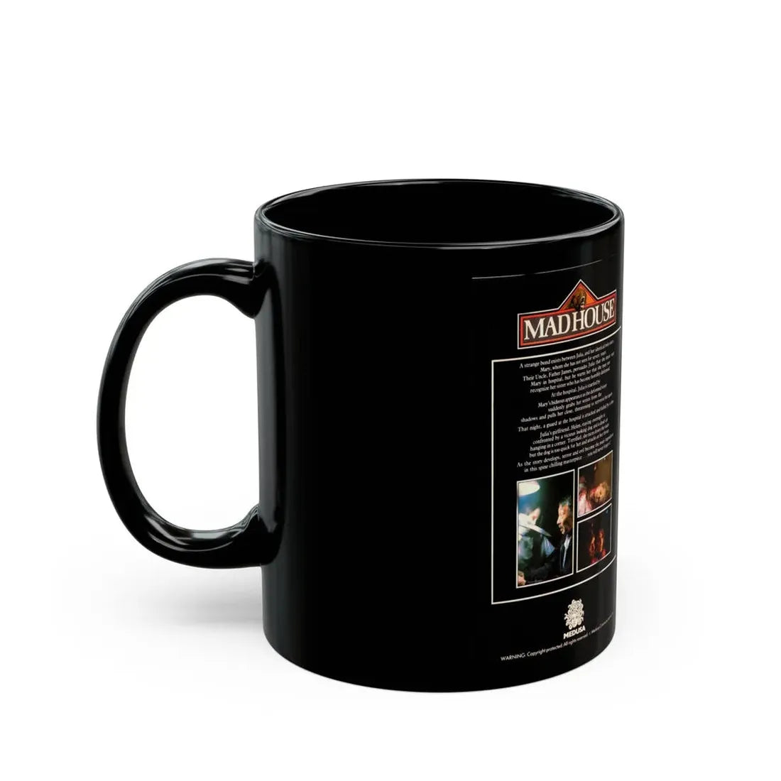 MADHOUSE (VHS COVER) - Black Coffee Mug - Go Mug Yourself