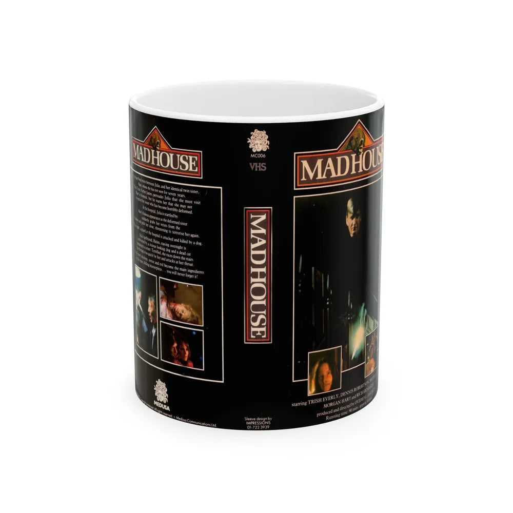 MADHOUSE (VHS COVER) - White Coffee Mug-11oz-Go Mug Yourself