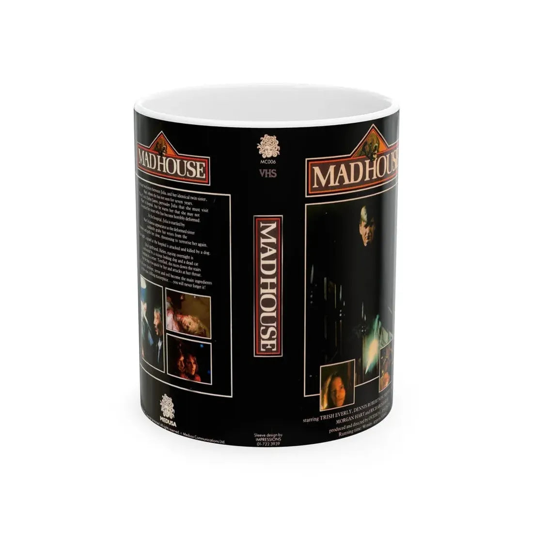 MADHOUSE (VHS COVER) - White Coffee Mug 11oz - Go Mug Yourself