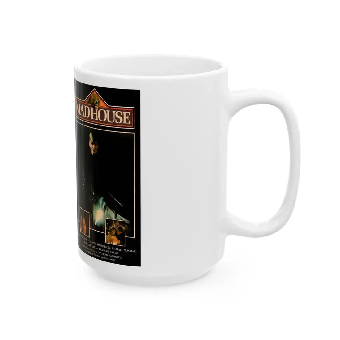 MADHOUSE (VHS COVER) - White Coffee Mug - Go Mug Yourself