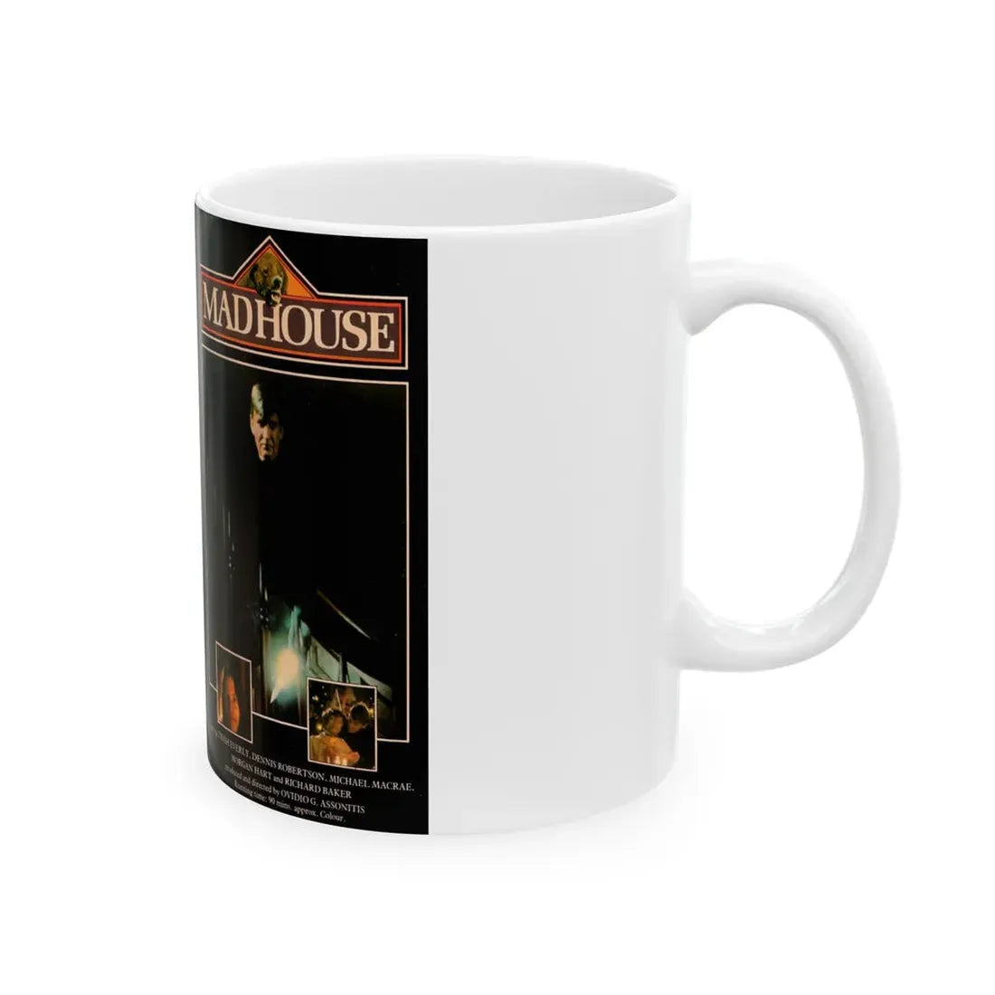 MADHOUSE (VHS COVER) - White Coffee Mug - Go Mug Yourself