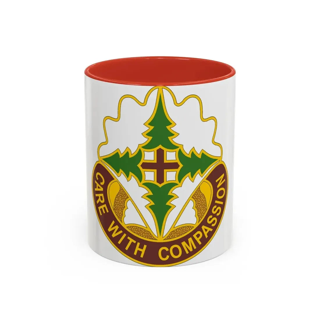 Madigan Medical Center (U.S. Army) Accent Coffee Mug 11oz Red - Go Mug Yourself