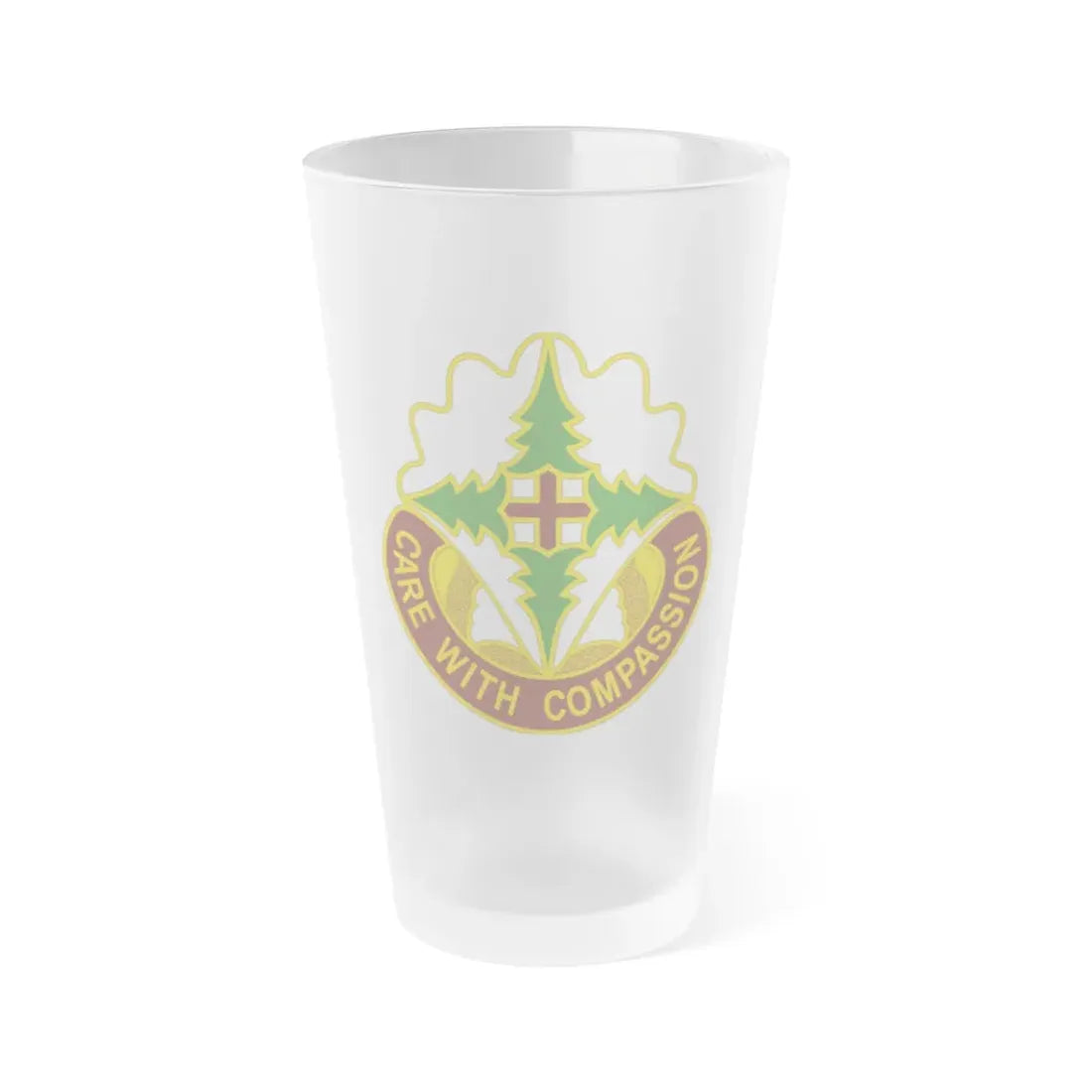 Madigan Medical Center (U.S. Army) Frosted Pint Glass 16oz Default Title - Go Mug Yourself