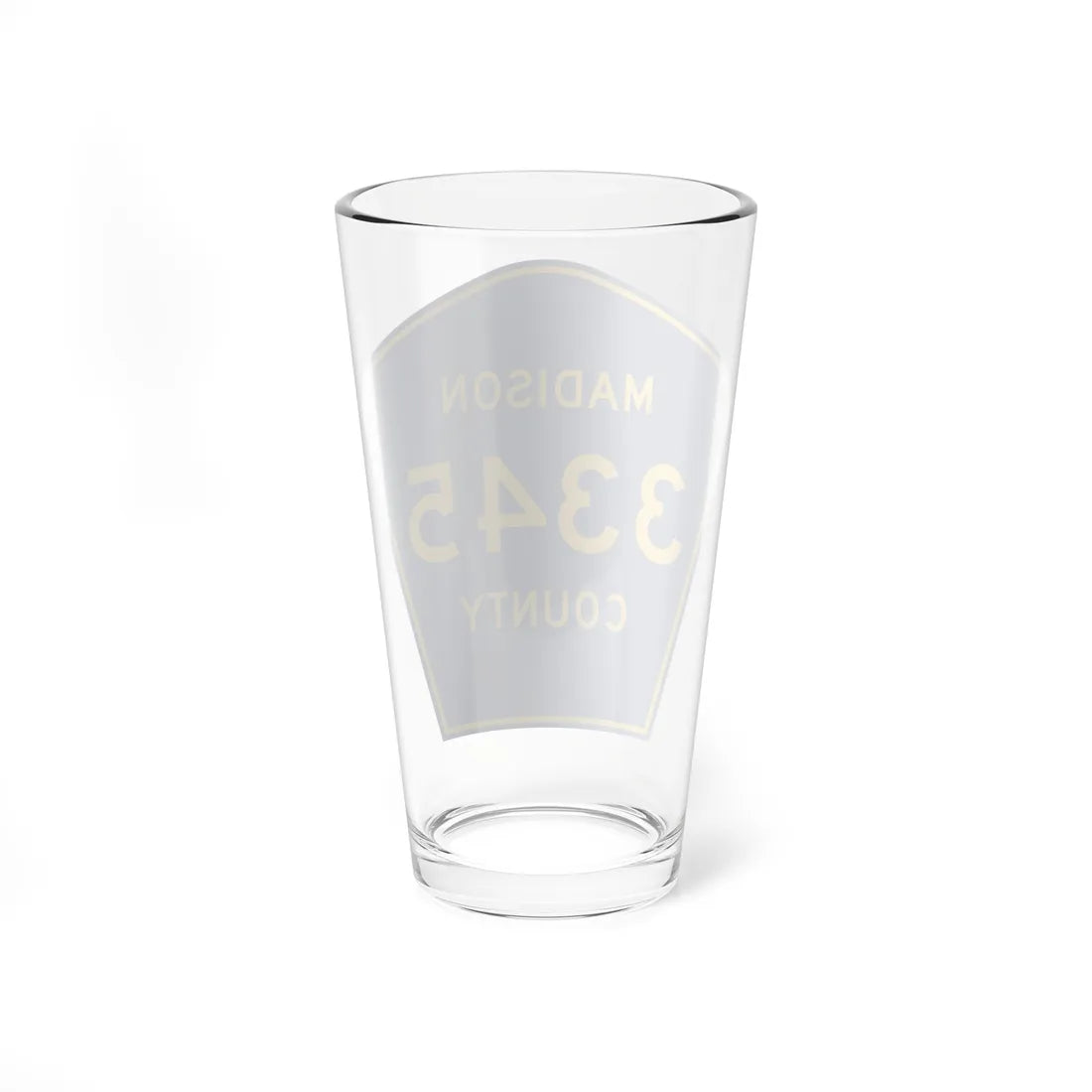 Madison County Route 3345 AR (Arkansas) (Road Sign) Pint Glass 16oz - Go Mug Yourself