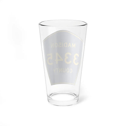 Madison County Route 3345 AR (Arkansas) (Road Sign) Pint Glass 16oz - Go Mug Yourself