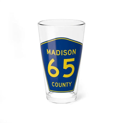 Madison County Route 65 AL (Alabama) (Road Sign) Pint Glass 16oz 16oz - Go Mug Yourself