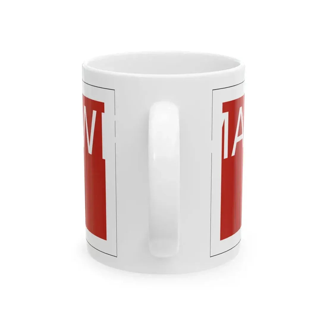 Madison Township Perry County Ohio route shield template (Ohio) (Road Sign) White Coffee Mug - Go Mug Yourself
