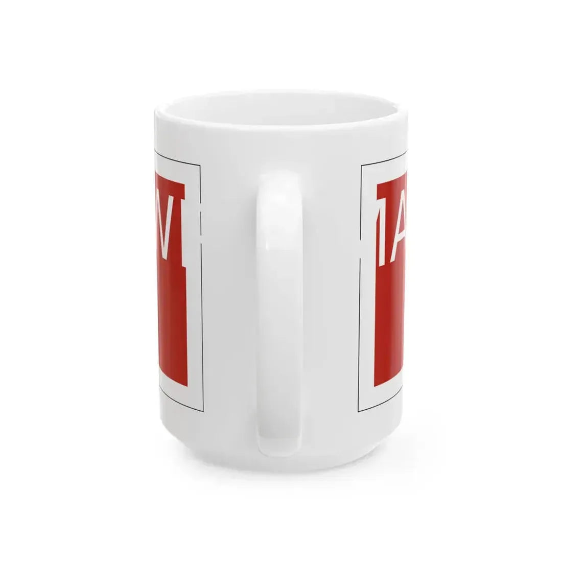 Madison Township Perry County Ohio route shield template (Ohio) (Road Sign) White Coffee Mug - Go Mug Yourself