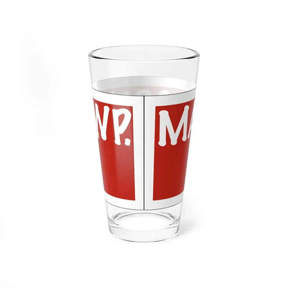 Madison Township Route 49 Perry County Ohio (Ohio) (Road Sign) Pint Glass 16oz - Go Mug Yourself