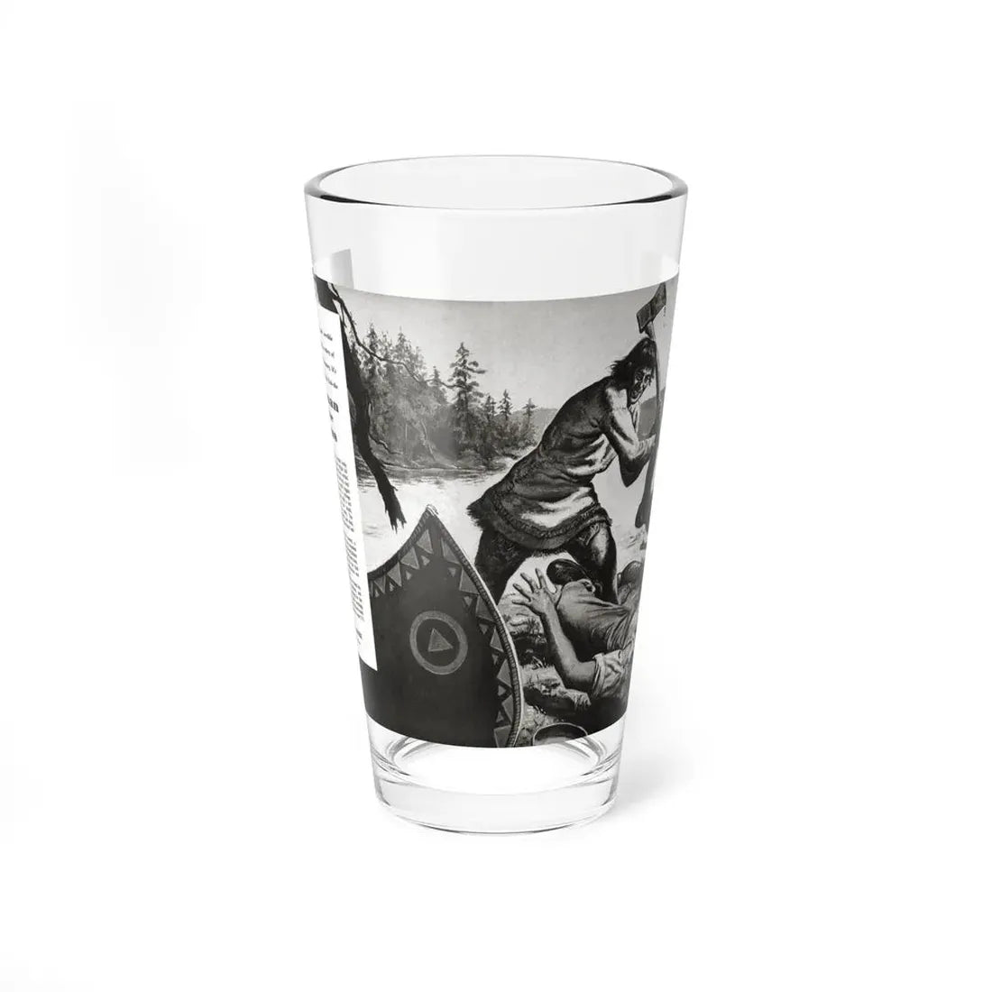 Madman of the Snows, Men's Pictorial, October, 1957 - Pint Glass 16oz 16oz - Go Mug Yourself