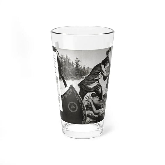 Madman of the Snows, Men's Pictorial, October, 1957 - Pint Glass 16oz 16oz - Go Mug Yourself