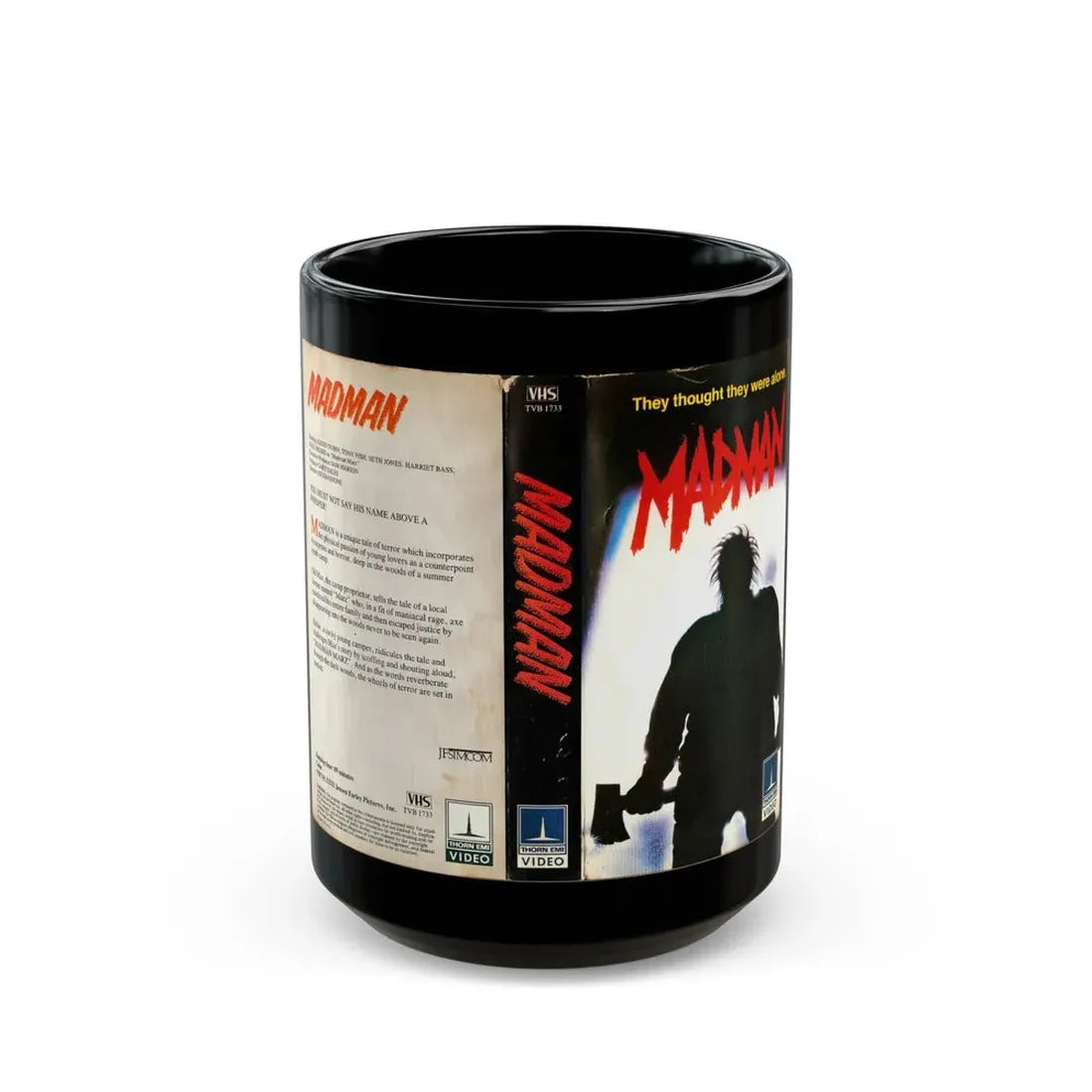 MADMAN (VHS COVER) - Black Coffee Mug 15oz - Go Mug Yourself