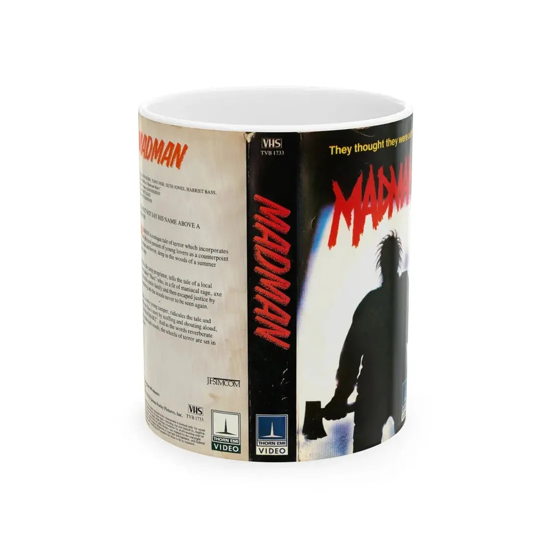 MADMAN (VHS COVER) - White Coffee Mug 11oz - Go Mug Yourself
