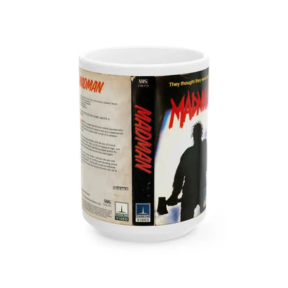 MADMAN (VHS COVER) - White Coffee Mug 15oz - Go Mug Yourself