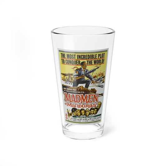 MADMEN OF MANDORAS (THEY SAVED HITLER'S BRAIN) 1963 Movie Poster - Pint Glass 16oz-16oz-Go Mug Yourself