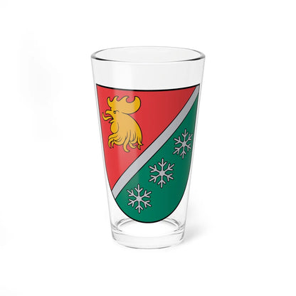 Madonas novada ģerbonis (Latvia) (Coat of Arms) Pint Glass 16oz 16oz - Go Mug Yourself