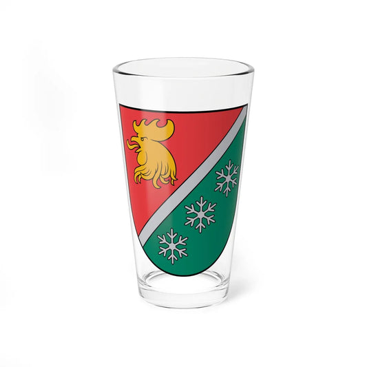 Madonas novada ģerbonis (Latvia) (Coat of Arms) Pint Glass 16oz 16oz - Go Mug Yourself