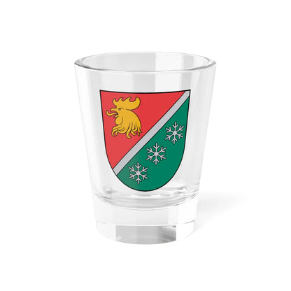 Madonas novada ģerbonis (Latvia) (Coat of Arms) Shot Glass 1.5oz 1.5oz - Go Mug Yourself