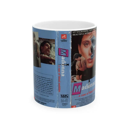 MADONNA A CASE OF BLOOD AMBITION (VHS COVER) - White Coffee Mug 11oz - Go Mug Yourself