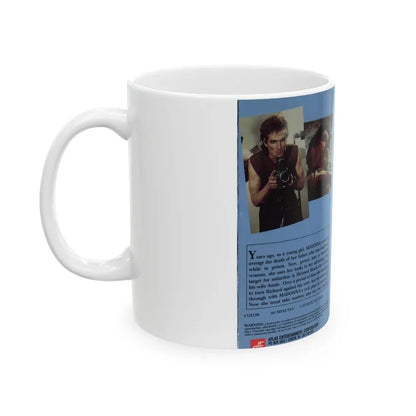 MADONNA A CASE OF BLOOD AMBITION (VHS COVER) - White Coffee Mug - Go Mug Yourself