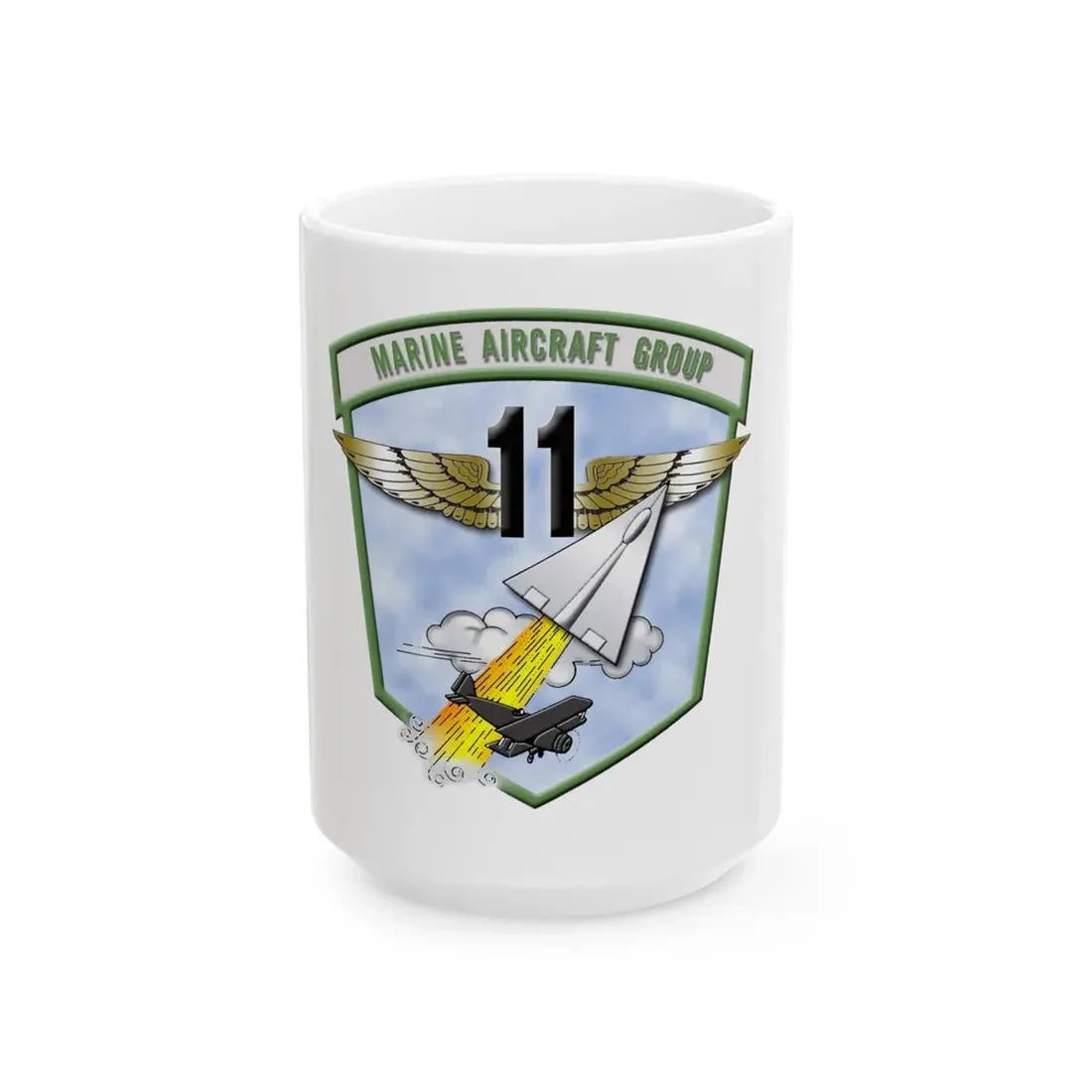MAG 11 (USMC) White Coffee Mug 15oz - Go Mug Yourself