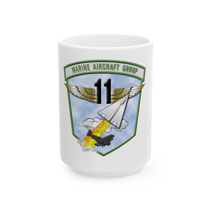 MAG 11 (USMC) White Coffee Mug 15oz - Go Mug Yourself