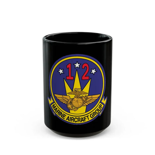 MAG 12 (USMC) Black Coffee Mug 15oz - Go Mug Yourself