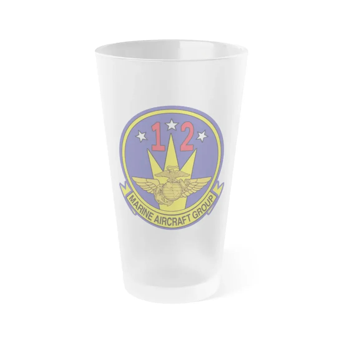MAG 12 (USMC) Frosted Pint Glass 16oz Default Title - Go Mug Yourself