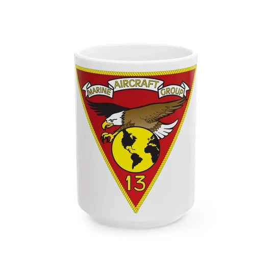 MAG 13 (USMC) White Coffee Mug 15oz - Go Mug Yourself