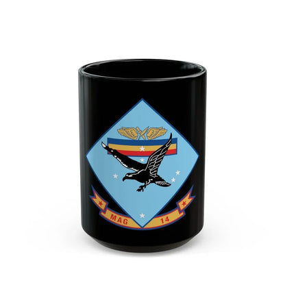 MAG 14 (USMC) Black Coffee Mug 15oz - Go Mug Yourself