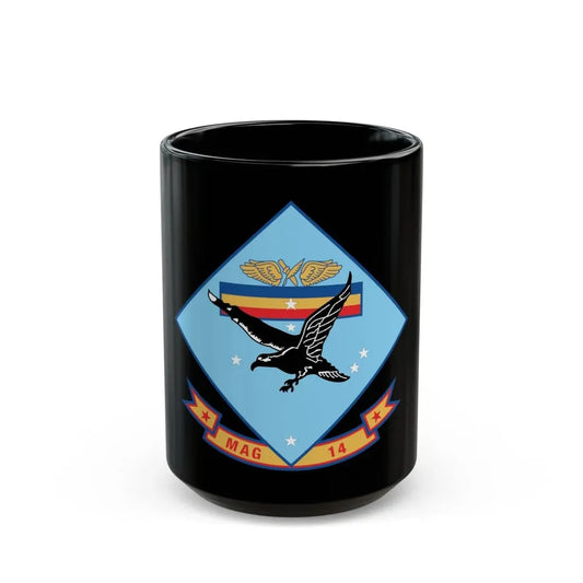 MAG 14 (USMC) Black Coffee Mug 15oz - Go Mug Yourself