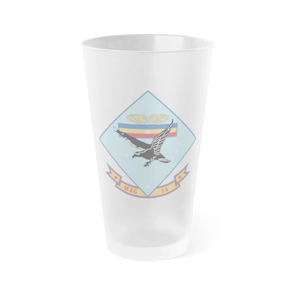 MAG 14 (USMC) Frosted Pint Glass 16oz-Go Mug Yourself