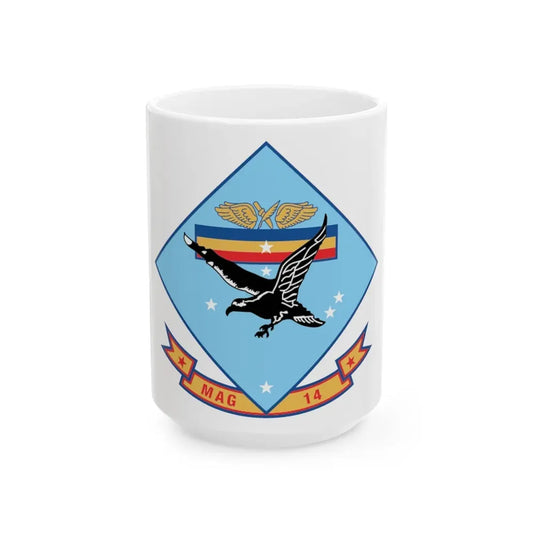 MAG 14 (USMC) White Coffee Mug 15oz - Go Mug Yourself