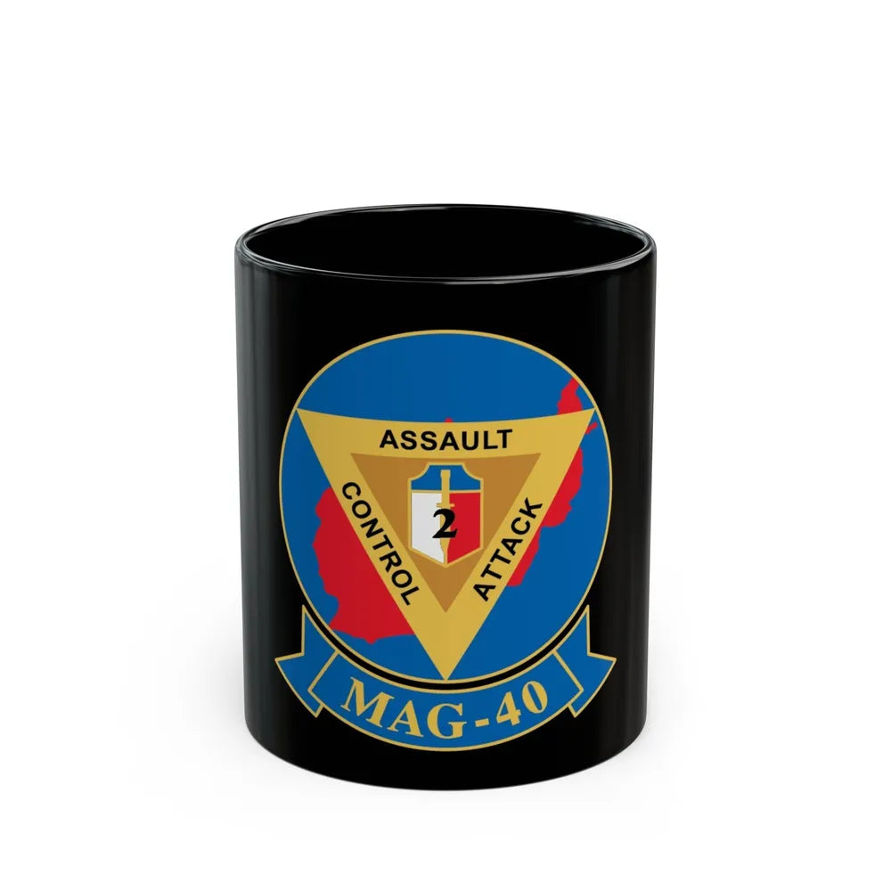 MAG 40 1 (USMC) Black Coffee Mug-11oz-Go Mug Yourself