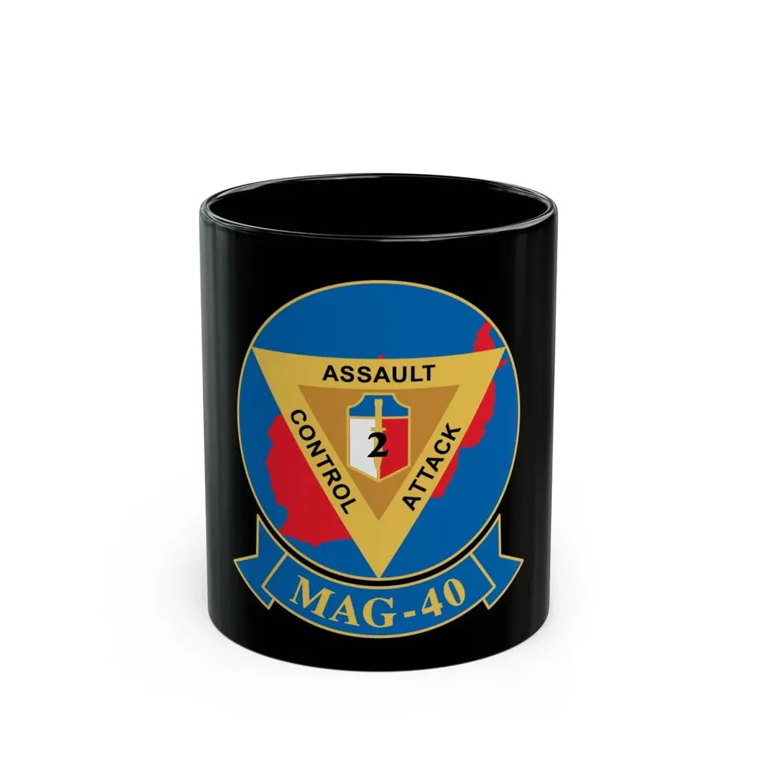 MAG 40 1 (USMC) Black Coffee Mug 11oz - Go Mug Yourself