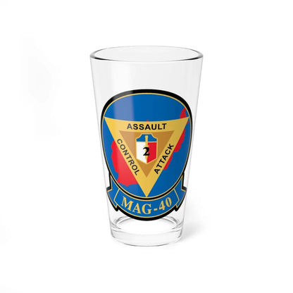 MAG 40 1 (USMC) Pint Glass 16oz-16oz-Go Mug Yourself