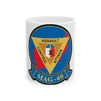 MAG 40 1 (USMC) White Coffee Mug 11oz - Go Mug Yourself
