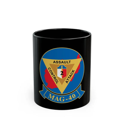 MAG 40 (USMC) Black Coffee Mug-11oz-Go Mug Yourself