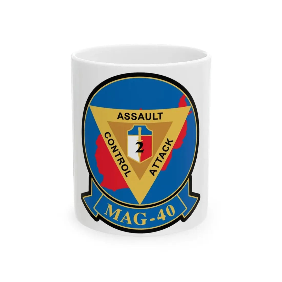 MAG 40 (USMC) White Coffee Mug 11oz - Go Mug Yourself