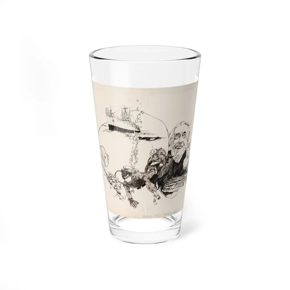 Magazine Illustration (1) - Pint Glass 16oz-16oz-Go Mug Yourself