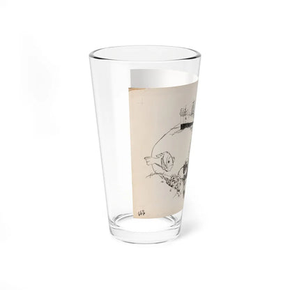 Magazine Illustration (1) - Pint Glass 16oz-Go Mug Yourself