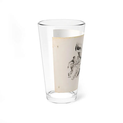 Magazine Illustration (3) - Pint Glass 16oz-Go Mug Yourself