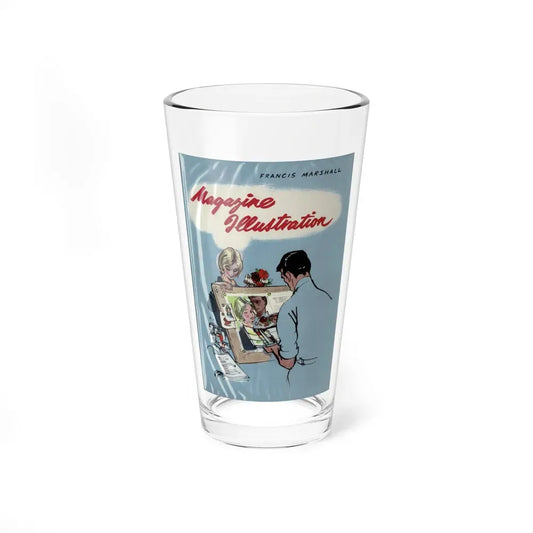 Magazine Illustration by Francis Marshall, 1959 - Pint Glass 16oz 16oz - Go Mug Yourself
