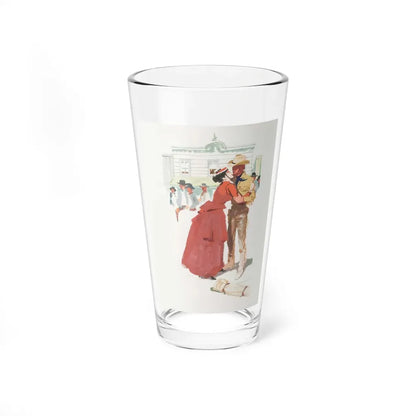 Magazine Illustration (c. 1960s)_1 - Pint Glass 16oz 16oz - Go Mug Yourself