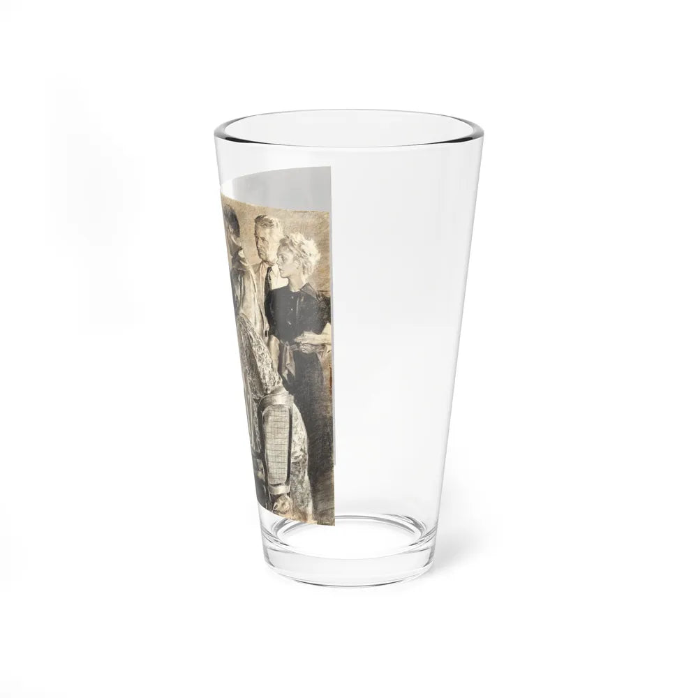 Magazine illustration, c. 1940s - Pint Glass 16oz-Go Mug Yourself