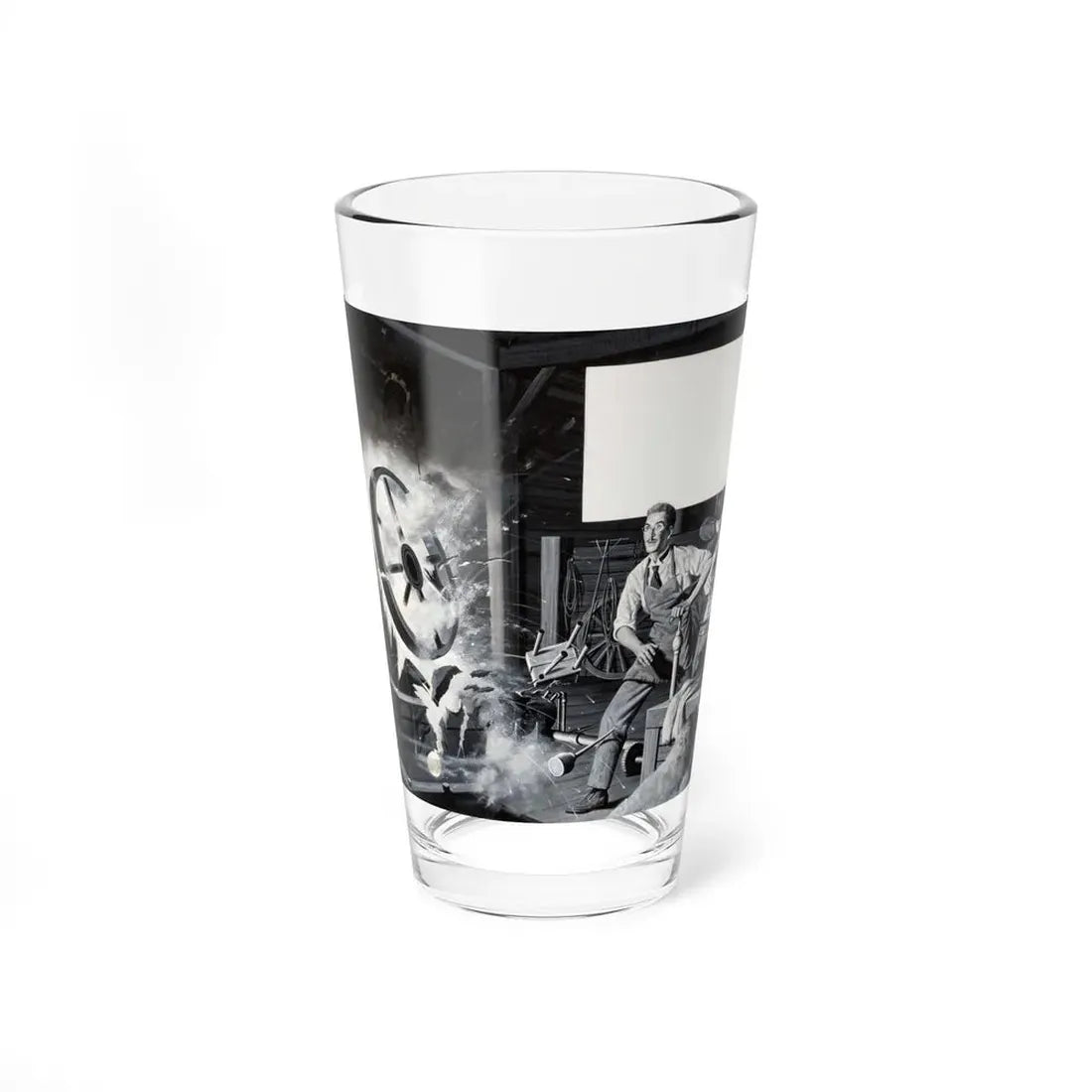Magazine Illustration_2 - Pint Glass 16oz 16oz - Go Mug Yourself
