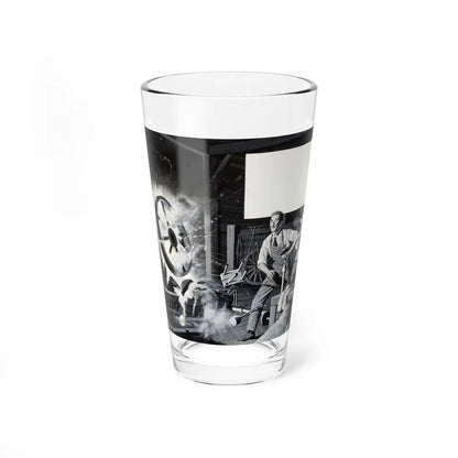 Magazine Illustration_2 - Pint Glass 16oz 16oz - Go Mug Yourself